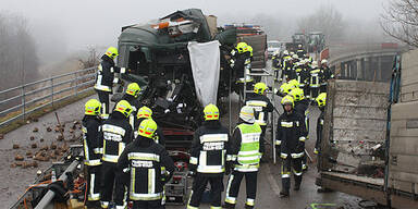 Lkw-Kollision forderte ein Todesopfer