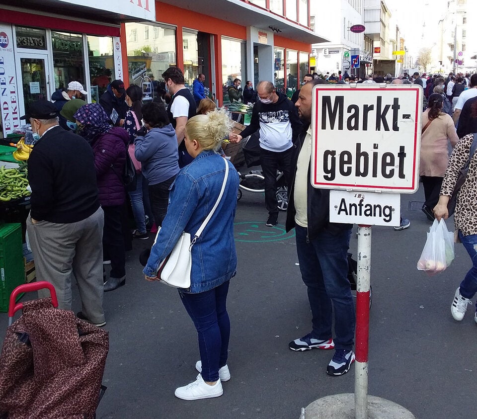 Gedränge auf Wiener Märkten