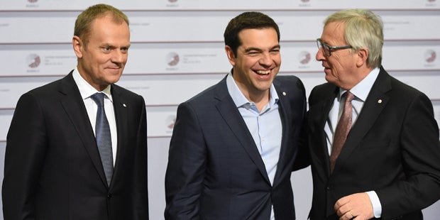 Tusk Tsipras Juncker