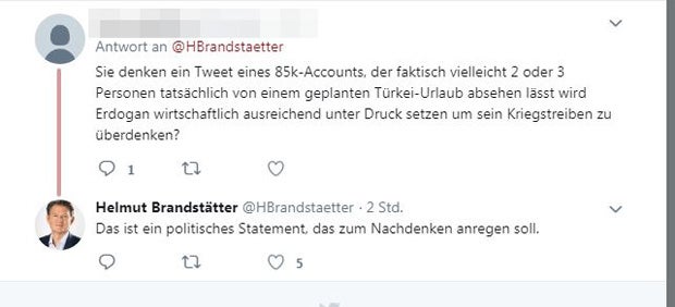 Neos-Abgeordneter Brandstätter rät von Türkei-Reisen ab