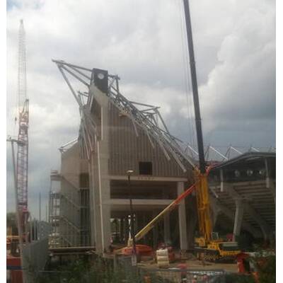 Twente-Stadiondach eingestürzt
