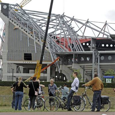 Twente-Stadiondach eingestürzt