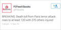 Paris-Anschläge auf Twitter vorhergesagt?