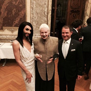 Conchita Wurst mit Vivienne Westwood