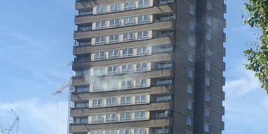 Feuer in Londoner Wohnblock nahe Ort der Grenfell-Katastrophe