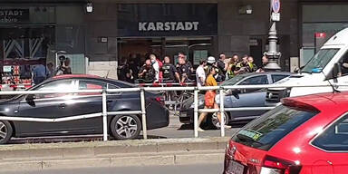 Vier M&auml;nner griffen Bankfiliale in Berlin mit Reizgas an