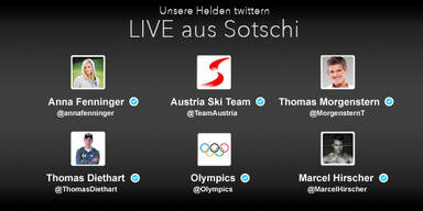 Das twittern unsere Stars aus Sotschi