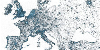 Twitter zeigt alle Tweets auf einer Weltkarte