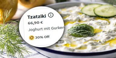 Fast 67 Euro für eine Portion Tzatziki?