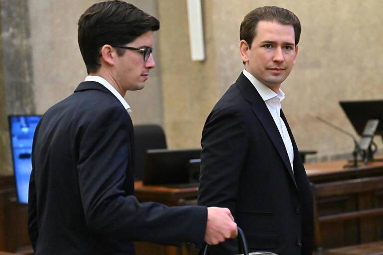 Sebastian Kurz und Bernhard Bonelli stehen derzeit vor Gericht.