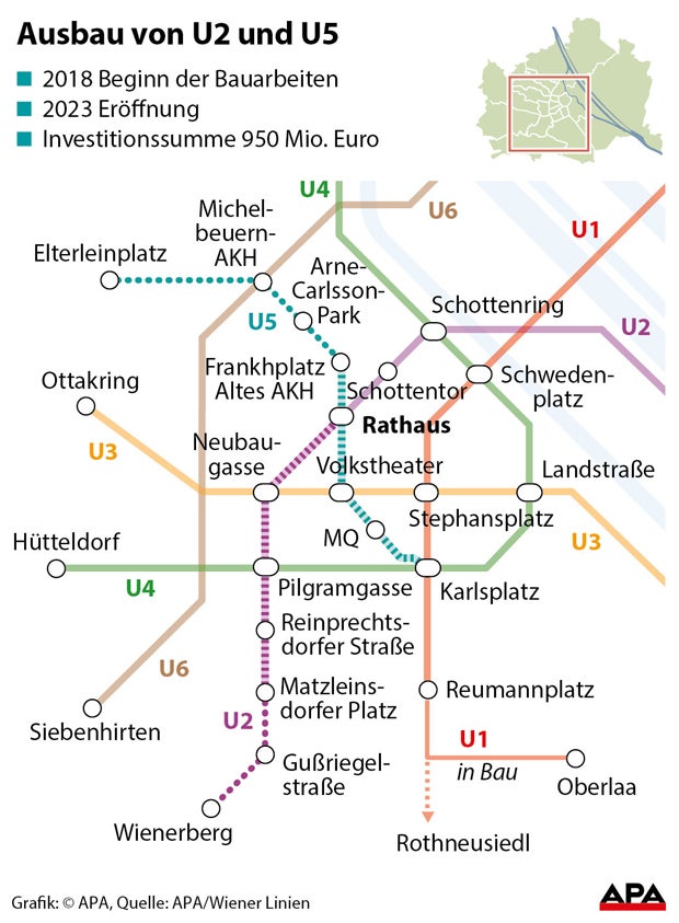 Das wird Wiens neues U-Bahn-Netz