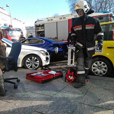 Schwerer Unfall am Wiener Karlsplatz