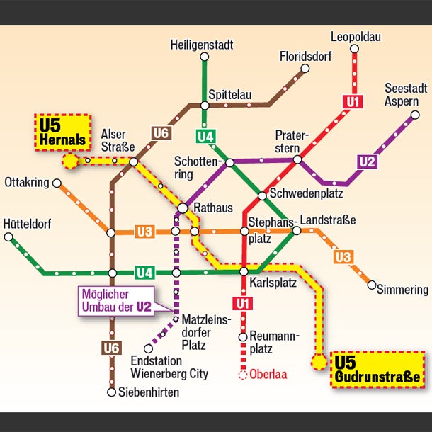 U 5-Bau für Wien fix:  Bund muss zustimmen