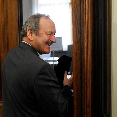 Hubert Gorbach vor dem U-Ausschuss im Parlament 