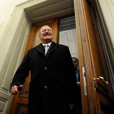 Hubert Gorbach vor dem U-Ausschuss im Parlament 