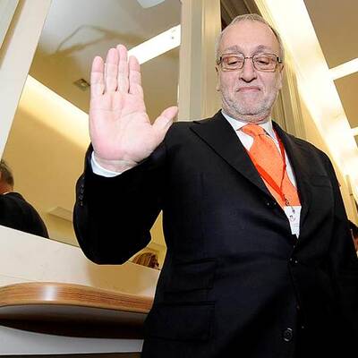 Hubert Gorbach vor dem U-Ausschuss im Parlament 