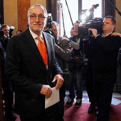 Hubert Gorbach vor dem U-Ausschuss im Parlament 