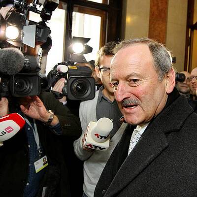 Hubert Gorbach vor dem U-Ausschuss im Parlament 