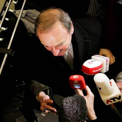 Hubert Gorbach vor dem U-Ausschuss im Parlament 