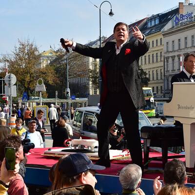 Udo Jürgens-Demo in Wien