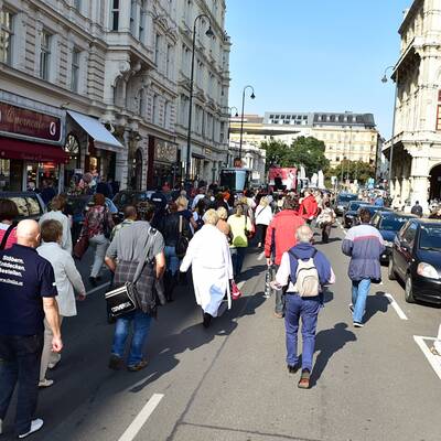 Udo Jürgens-Demo in Wien