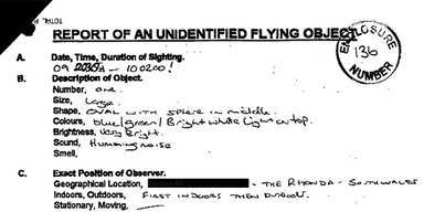 London veröffentlicht geheime UFO-Akten