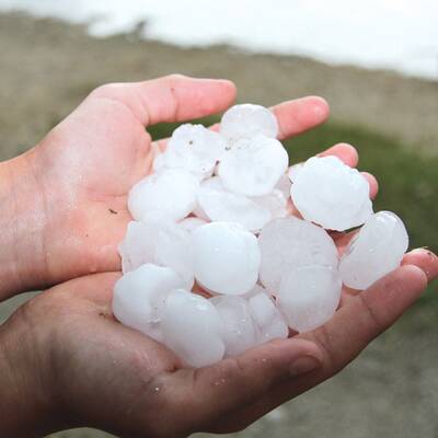 Schwere Hagelschauer im Süden