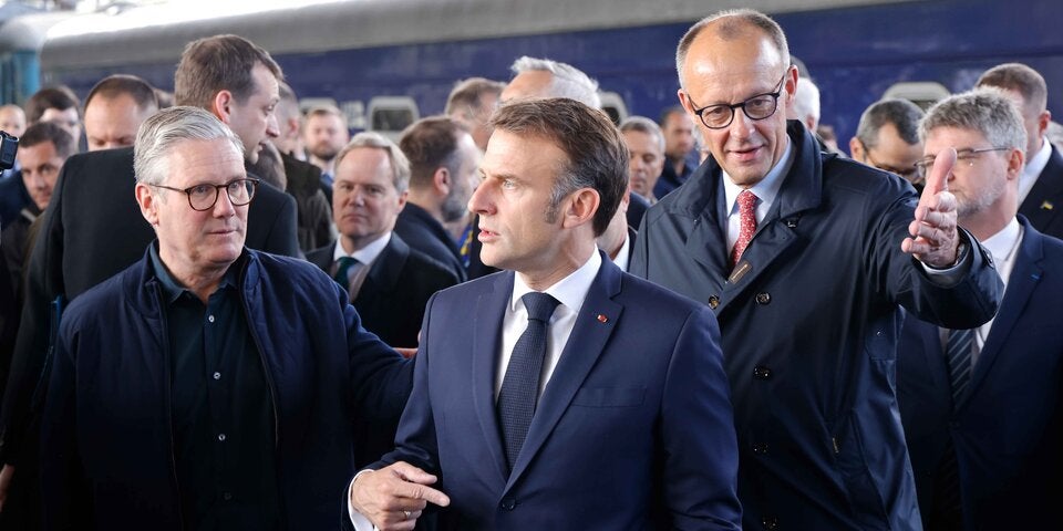 Merz, Macron und Starmer