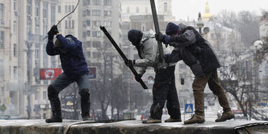 50 Demonstranten in Kiew festgenommen