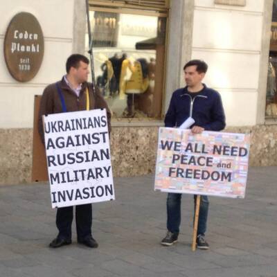 Demo vor der Hofburg