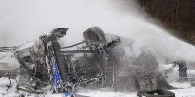 Tanklastwagen flog auf A2 in die Luft