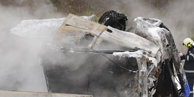 Tanklastwagen flog auf A2 in die Luft