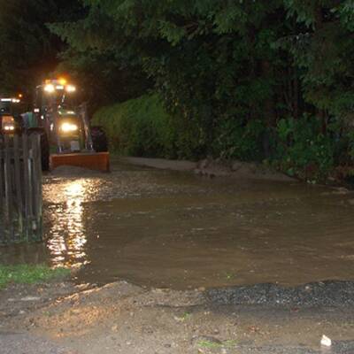 Schlimmes Unwetter in Österreich