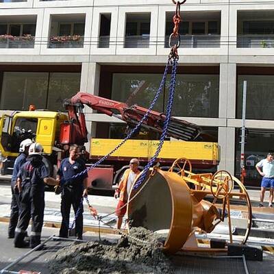 Spektakulärer Unfall in Wien