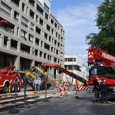 Spektakulärer Unfall in Wien