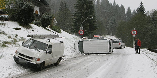 Wintereinbruch in Österreich