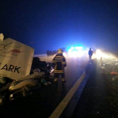 Massencrash auf der A1