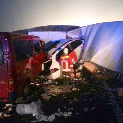 Massencrash auf der A1