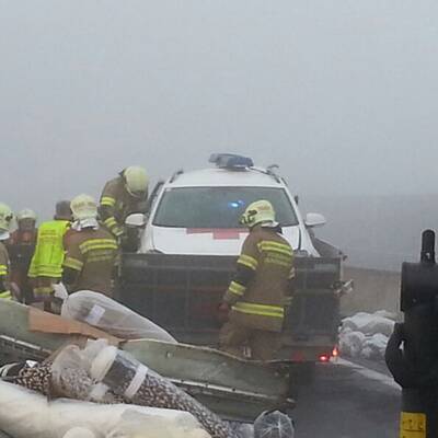 Massencrash auf der A1