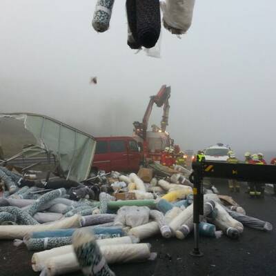 Massencrash auf der A1