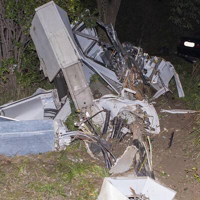 Das Auto war nach dem Unfall ein Totalschaden.