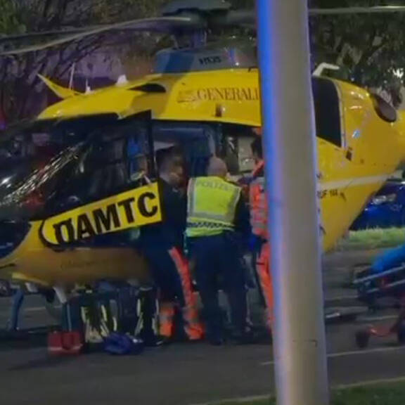 Unfall beim Wiener Hauptbahnhof