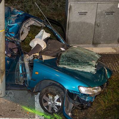 Das Auto war ein Totalschaden.