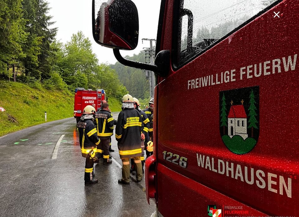 Unfall zwischen Waldhausen und St. Nikola