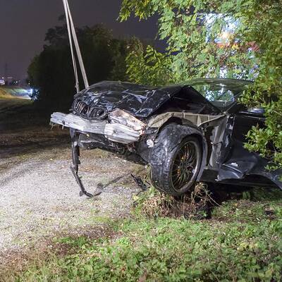 Crash gegen Verteilerkasten