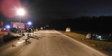 Dreifach-Crash: 3 Verletzte im Waldviertel
