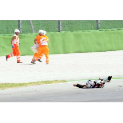 Horror-Unfall bei Moto2