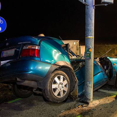 Das Auto war ein Totalschaden.