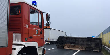 Lkw-Unfall auf A1 sorgte für Stau im Frühverkehr