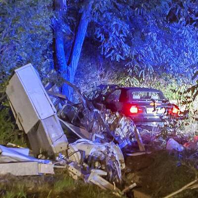 Das Auto war nach dem Unfall ein Totalschaden.